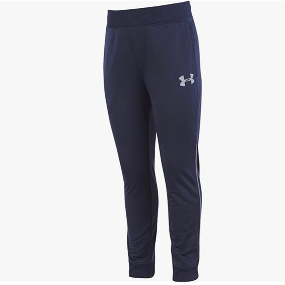 NWT Under Armour Boys' Pennant Tapered Blue Pant, Zipper Pockets Size 4 Active